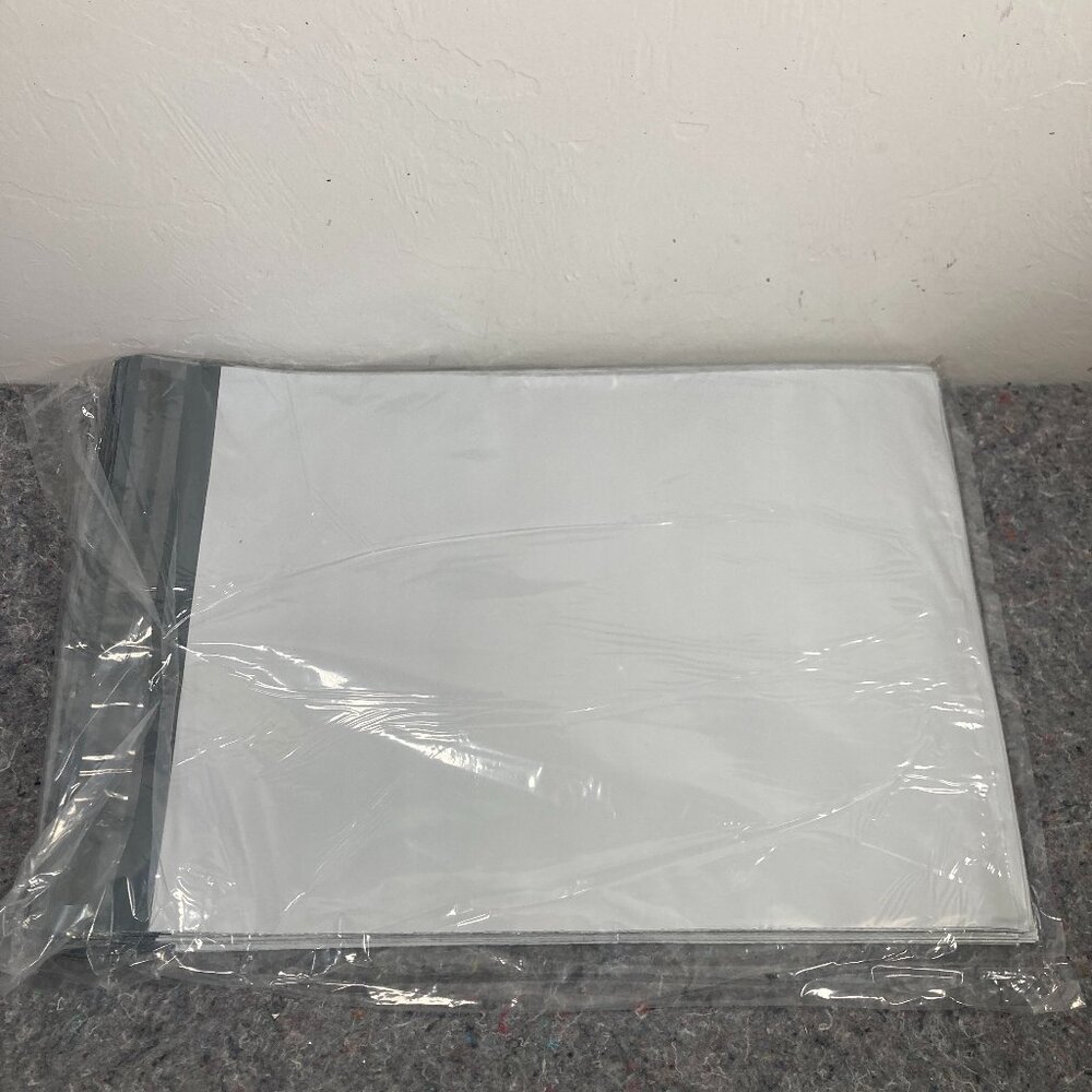 (QTY 100) Self-Adhesive Poly Mailers Silver 10"x13"